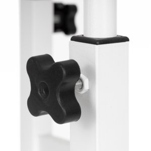 Biurko Springos Stolik na kółkach regulowane 76-86 cm biurko mobilny pod laptopa biały UNIWERSALNY 7