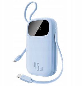 Powerbank Baseus Powerbank EnerFill FC21 Qpow 20000mAh 45W z wyświetlaczem cyfrowym z dołączonym kablem - niebieski 5