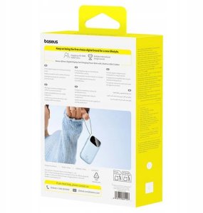 Powerbank Baseus Powerbank EnerFill FC21 Qpow 20000mAh 45W z wyświetlaczem cyfrowym z dołączonym kablem - niebieski 7
