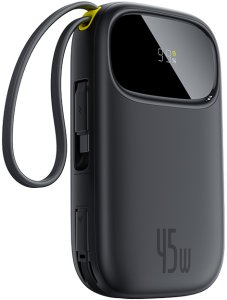 Powerbank Baseus Powerbank EnerFill FC31 20000mAh 45W z wyświetlaczem z kablami USB-C i Lightning - czarny 2