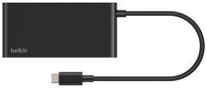 HUB USB Belkin Connect 5-in-1 USB-C Hub z podwójnymi portami USB-C, czarny 3