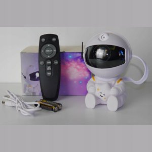 PROJEKTOR GWIAZD Astronauta LAMPKA NOCNA LED dla dzieci RZUTNIK NIEBA PILOT 14