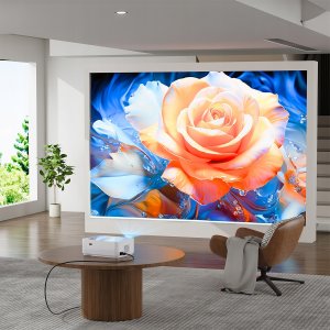 RZUTNIK SMART TV PROJEKTOR WIFI FULL HD 4K 9000lm LED LCD BLUETOOTH ANDROID 8