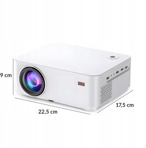 RZUTNIK SMART TV PROJEKTOR WIFI FULL HD 4K 9000lm LED LCD BLUETOOTH ANDROID 10