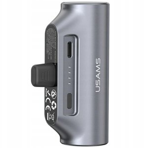Powerbank Usams Powerbank PB79 Mini Tail Plug Portable 3000mAh USB-C szary 2