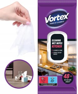Vortex VORTEX Chusteczki nawilżane do kuchni, flip top, 48 sztuk 4