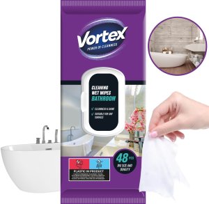 Vortex VORTEX Chusteczki nawilżane do łazienki, flip top, 48 sztuk 4