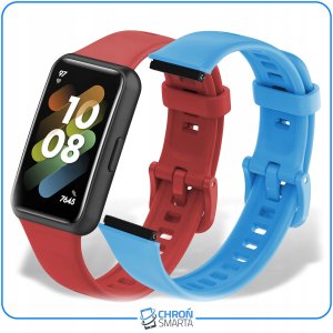 ChronSmarta Pasek Classic Silicone do smartbanda Huawei Band 7 (zielony) 2