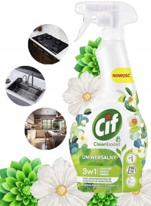 Cif Cleanboost Uniwersalny 3w1 Spray Czyszczący Zielona Herbata i Eukaliptus 15