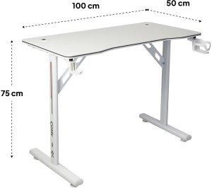 Biurko Cobra Biurko gamingowe CR2060WH (100 cm długość) 15