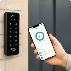 Spreest ZAMEK SZYFROWY DO DRZWI FURTKI NA KOD klawiatura zewnętrzny RFID TUYA 2