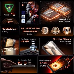 Smartfon Cubot Smartfony CUBKKES3BLK 6 GB RAM 256 GB 6,75" 7