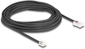 DeLOCK Kabel telefoniczny RJ45 męski do RJ11 męski czarny 10 m 2