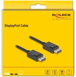 DeLOCK 81174 kabel DisplayPort 1 m Czarny 2
