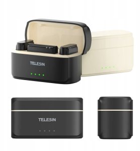 Mikrofon Telesin Mikrofon bezprzewodowy krawatowy + powerbank do telefonów (USB-C) 2