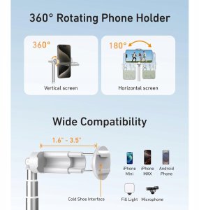 Selfie stick Telesin Uchwyt selfie / statyw 1.8m 3