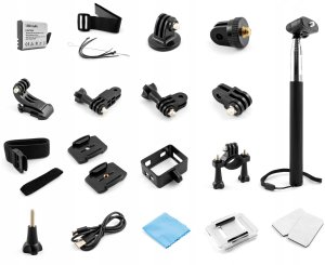 Kamera GoMedia Kamera Sportowa 4K UHD 60FPS Akcesoria WiFi USB-C Pilot Wodoodporna Gomedia 8