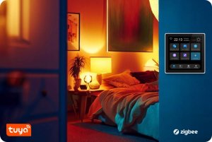 Panel LCD / pilot sterowania scen Tuya Zigbee 8