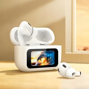 Słuchawki Bezprzewodowe Dokanałowe Douszne Bluetooth ANC Powerbank LCD Buds 3