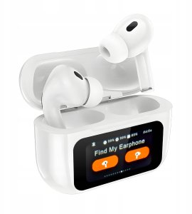 Słuchawki Bezprzewodowe Dokanałowe Douszne Bluetooth ANC Powerbank LCD Buds 8