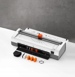 J1 LAMINATOR LAMINARKA A4 A3+ NÓŻ AKCESORIA FOLIA 50 ZESTAW 7