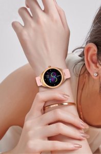 Smartwatch Gravity Smartwatch Różowe Złoto Różowy GT25-2 3