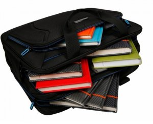 VERUS VIP Torba na laptop BARCELONA TF30/40 BB 15,6-17,3" czarny + niebieski 3