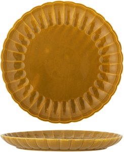 Bloomingville Talerz Żółty Ceramika 2