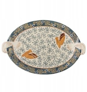 Bloomingville Hezha Taca Niebieska Ceramika 4