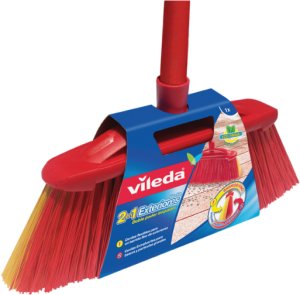 Vileda FLOOR BROOM WITH STICK OUTDO 2IN1 2
