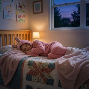 COGIO Strój LABUBU, kostium naśladujący futro, piżama LAFUFU z ogonkiem rozmiary: 110-140 110 6