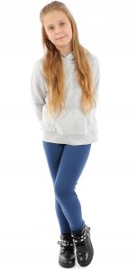 LAEMI Ocieplane Elastyczne legginsy dziecięce Getry Jeans 140 3