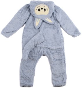 COGIO Strój LABUBU, kostium naśladujący futro, piżama LAFUFU z ogonkiem 110-140 niebieski 11