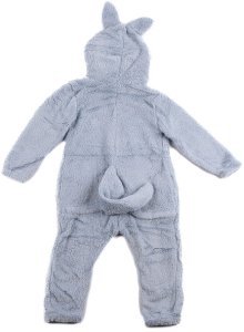 COGIO Strój LABUBU, kostium naśladujący futro, piżama LAFUFU z ogonkiem 110-140 niebieski 13