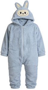 COGIO Strój LABUBU, kostium naśladujący futro, piżama LAFUFU z ogonkiem 110-140 niebieski 14