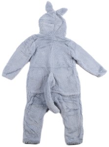 COGIO Strój LABUBU, kostium naśladujący futro, piżama LAFUFU z ogonkiem 110-140 niebieski 10