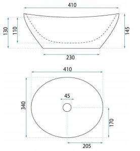 Umywalka nablatowa Basaro Hera 4