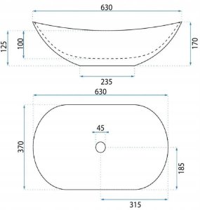 Umywalka nablatowa Basaro Westa 4