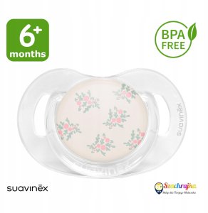 Suavinex 308932-SMOCZEK Fizjologiczny SX PRO SILIKONOWY 6-18M RÓŻÓWY POETRY 2