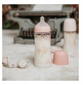 Suavinex 308932-SMOCZEK Fizjologiczny SX PRO SILIKONOWY 6-18M RÓŻÓWY POETRY 3