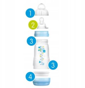 MAM BABY BUTELKA antystresowa PERFECT START 260ML UNIKSEX beżowy 2