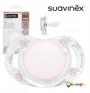 Suavinex 308929-SMOCZEK fizjologiczny SX PRO SILIKONOWY 0-6M RÓŻOWY POETRY 2