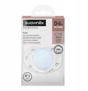 Suavinex 308930-SMOCZEK fizjologiczny SX PRO SILIKONOWY 0-6M NIEBIESKI POETRY 5