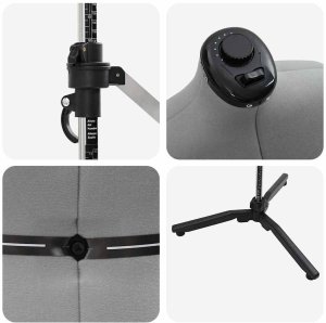 vidaXL Kobieca Regulowana Forma Sukienki Szary s Aksamit 5