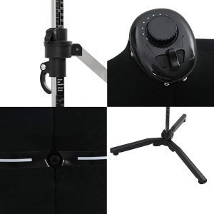 vidaXL Kobieca Regulowana Forma Sukienki z Aksamitem Czarny 5