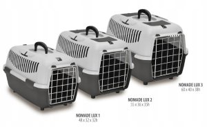 PETMAX Transporter NOMADE 3 METAL Szary 60x40x38 8