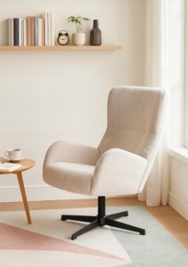 Krzesło biurowe Kontrasto Martin Beżowe 8