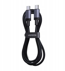 Kabel USB Ugreen USB-C - USB-C 1 m Czarno-szary (6941876268320) 3