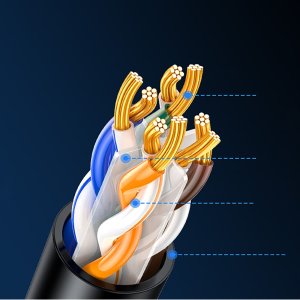 Ugreen Kabel Ethernet Cat6A UTP 0,5m - czarny 3