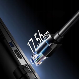 Ugreen Kabel Ethernet Cat6A UTP 0,5m - czarny 6